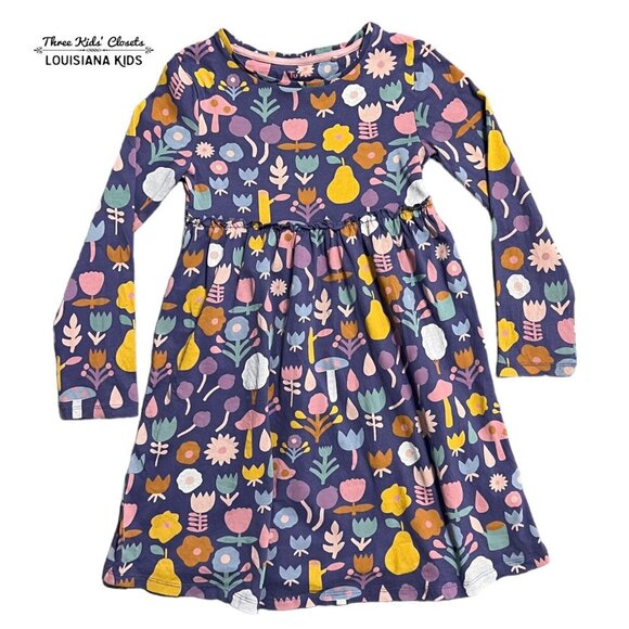 Tu Other - TU Sz 6-7Y Lavender Dress Flowers Fruit & Mushrooms
